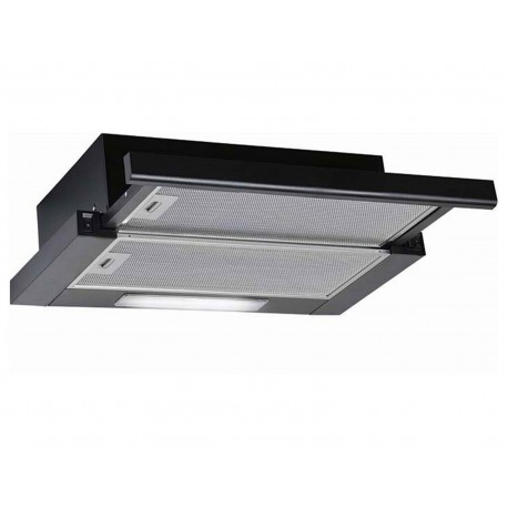 Hyundai HHD26-TL7061BL Συρόμενος Απορροφητήρας 60cm με 2 Μοτέρ Μαύρος B