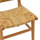 336-000026 Καρέκλα Refane pakoworld σκελετός teak ξύλο με ψάθα σε φυσική απόχρωση 50x58x85εκ