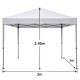 14660075 Κιόσκι ArteLibre OAHU Μπεζ Polyester/Μέταλλο 3x3x2.45m Μπεζ