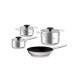 Miele LMTS 5704-3 Σετ Μαγειρικά Σκεύη από Ανοξείδωτο Ατσάλι με Αντικολλητική Επίστρωση 4τμχ (12625700)