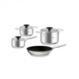 Miele LMTS 5704-3 Σετ Μαγειρικά Σκεύη από Ανοξείδωτο Ατσάλι με Αντικολλητική Επίστρωση 4τμχ (12625700)