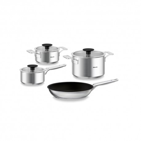 Miele LMTS 5704-3 Σετ Μαγειρικά Σκεύη από Ανοξείδωτο Ατσάλι με Αντικολλητική Επίστρωση 4τμχ (12625700)