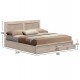 ΚΡΕΒΑΤΙ CAPRI HM312.02 ΜΕ 2 ΣΥΡΤΑΡΙΑ SONAMA ΓΙΑ ΣΤΡΩΜΑ 150X200εκ.
