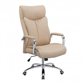 14750017 Καρέκλα Γραφείου ArteLibre ELGIN Μπεζ PU 79x62.5x117-125cm Μπεζ