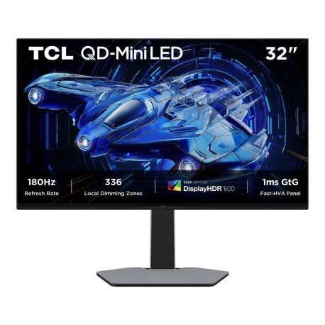 TCL 32G64 QD-Mini LED HDR Gaming Monitor 31.5" QHD 2560x1440 180Hz με Χρόνο Απόκρισης 1ms GTG F
