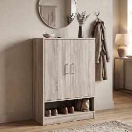 072-000191 Παπουτσοθήκη Ντουλάπι Lemba pakoworld sonoma 80x33x120εκ
