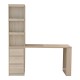 072-000190 Γραφείο με βιβλιοθήκη Cliner pakoworld sonoma 140x50x180εκ