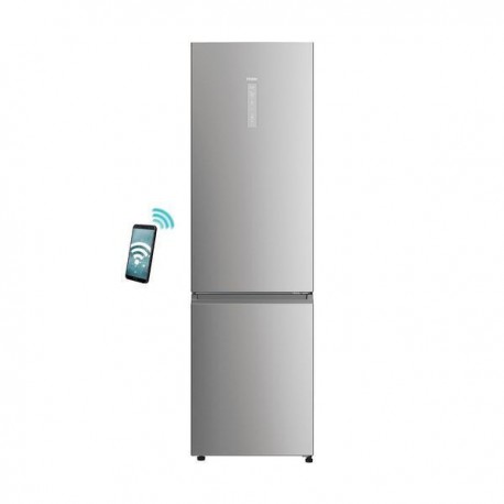 Haier HDPW5620DNPK Ψυγειοκαταψύκτης 406lt NoFrost Υ205xΠ59.5xΒ66.7εκ. Ασημί D