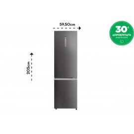 Haier HDPW3620DNPD Ψυγειοκαταψύκτης 406lt Total NoFrost Υ205xΠ59.5xΒ66.7εκ. Inox D