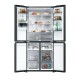 Haier HCR58S18DWMB Ψυγείο Ντουλάπα 525lt Total NoFrost  Μαύρο E