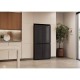 Haier HCR59F18DNMB Ψυγείο Ντουλάπα 706lt Total NoFrost Υ182.5xΠ90.5xΒ73.8εκ. Μαύρο D
