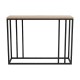 321-000132 Κονσόλα Cansbia pakoworld oak με μαύρο μέταλλο 100x25x75εκ