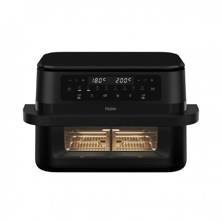 Haier HAF3ADW 011 Air Fryer με Διπλό Αποσπώμενο Κάδο 11lt Μαύρο