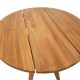 343-000126 Τραπέζι Cadrada pakoworld teak ξύλο σε φυσική απόχρωση Φ70x76εκ
