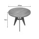 343-000126 Τραπέζι Cadrada pakoworld teak ξύλο σε φυσική απόχρωση Φ70x76εκ