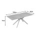 428-000021 Τραπέζι Olven pakoworld sintered stone σε όψη τραβερτίνας 180x90x75εκ