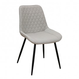 11-1652 ALESIA L. BEIGE ΥΦΑΣΜΑ ΚΑΡΕΚΛΑ ΜΕΤΑΛΛΙΚΗ 50X59X86εκ.