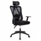 ΚΑΡΕΚΛΑ ΓΡΑΦΕΙΟΥ MEXER HM1195.01 ΜΑΥΡΟ MESH-PP ΒΑΣΗ 68x70x136Υεκ.