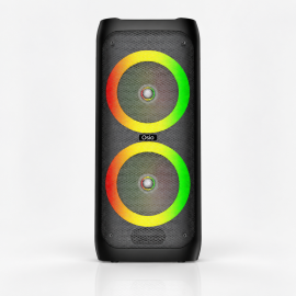 112082-0006 Osio OBT-8040 – Φορητό Party Ηχείο 90W RMS με 2×8- & Πρίμα, LED Φωτισμό, Τρόλεϊ & Ασύρματο Μικρόφωνο (Bluetooth 5.3)