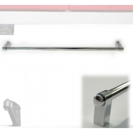 06510435 Βέργα Πετσέτας Ασημί Μέταλλο 98cm