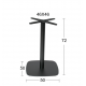 08-0231 FLAT-S 50Χ50Χ72εκ.(Σ)ΒΑΣΗ ΜΕΤΑΛΛΙΚΗ ΜΑΥΡΗ