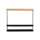 01-28343 ESTIA ΘΗΚΗ ΟΡΓΑΝΩΣΗΣ BAMBOO ESSENTIALS ΜΕ ΧΕΡΟΥΛΙ 24x10.5x21.3cm ΜΕΤΑΛΛΙΚΗ ΜΑΥΡΗ