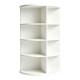 431-000010 Γωνιακή ραφιέρα Benzal pakoworld λευκό MDF 80x30x120εκ