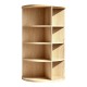 431-000011 Γωνιακή ραφιέρα Benzal pakoworld sonoma MDF 80x30x120εκ
