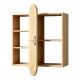 431-000007 Ραφιέρα τοίχου Jonna pakoworld sonoma MDF 60x10x80εκ