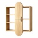 431-000007 Ραφιέρα τοίχου Jonna pakoworld sonoma MDF 60x10x80εκ