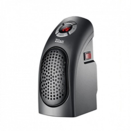 ZILAN ZLN2281 MINI ΚΕΡΑΜΙΚΟ ΑΕΡΟΘΕΡΜΟ ΠΡΙΖΑΣ - 400W - ΜΑΥΡΟ
