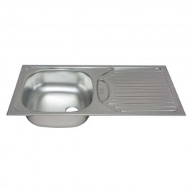 Pyramis Et 78 Ένθετος Νεροχύτης  Αριστερός Inox Μ78xΠ43.5cm Ασημί