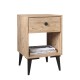 14870061 Κομοδίνο ArteLibre AMARI Δρυς Μοριοσανίδα 43x43x67.5cm Φυσικό/Δρυς