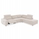 ΚΑΝΑΠΕΣ ΔΕΞΙΑ ΓΩΝΙΑ 5Θ ΜΕ RECLINE LUNARIS HM3316.02R ΕΚΡΟΥ ΥΦΑΣΜΑ 307x267x94Yεκ