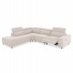 ΚΑΝΑΠΕΣ ΑΡΙΣΤΕΡΗ ΓΩΝΙΑ 5Θ ΜΕ RECLINE LUNARIS HM3316.02L ΕΚΡΟΥ ΥΦΑΣΜΑ 307x267x94Yεκ