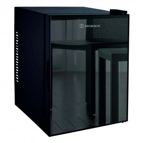 Morris B7351THG Mini Bar Ξενοδοχείου Black Glass Look 40lt Ενεργειακής Κλάσης G