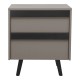225-000118 Κομοδίνο Nectra pakoworld taupe με μαύρο 50x40x56εκ