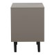 225-000118 Κομοδίνο Nectra pakoworld taupe με μαύρο 50x40x56εκ