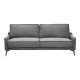 074-000121 Καναπές Lemaz pakoworld διθέσιος γκρι ύφασμα 198x85x83εκ