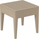 Miami Dove Grey Τραπέζι Πολυπροπυλενίου 45x45x45 εκ.